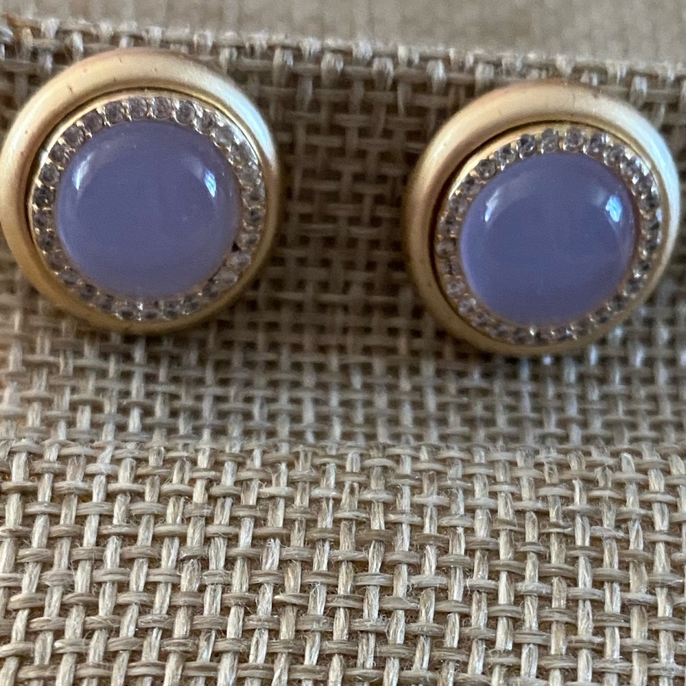 Blue quartz earrings NWT.